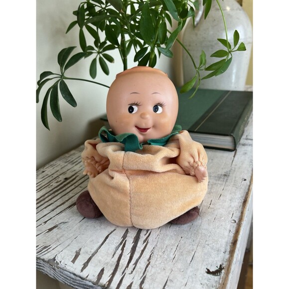 Vintage Fruit Baby Doll Plush Orange / Collectible / GOOD - Picture 3 of 10